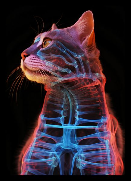 Plakat 21x29,7cm Anatomia Kota zdjęcie 2