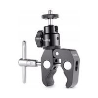 SmallRig 1124 uchwyt zacisk clamp + mini głowica kulowa z gwintem 1/4"