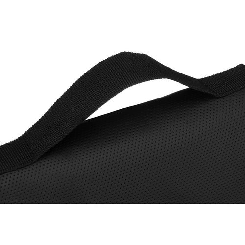 syntetyczna kosmetyczka podróżna w czarnym kolorze z haczykiem zamykana na Arena.pl