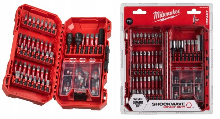MILWAUKEE ZESTAW BITÓW UDAROWYCH PACKOUT 75szt zdjęcie 1