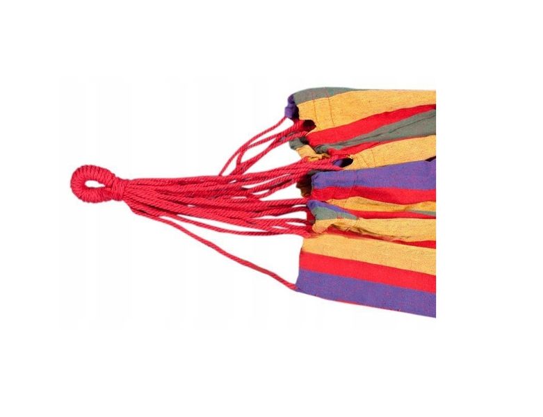 Hamak ogrodowy pojedynczy 80 x 200 cm Jednoosobowy zdjęcie 6