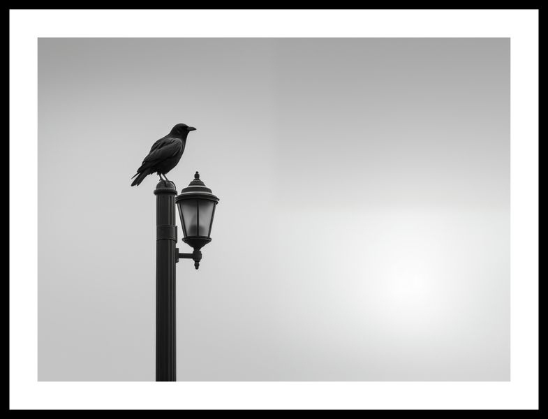 Plakat 55x40cm Samotny Postój Kruka zdjęcie 3