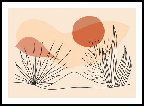 Plakat 66,5x46,5cm Miękka Roślinność na Arena.pl