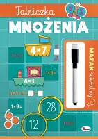Tabliczka mnożenia. Mazak ścieralny