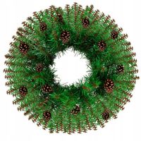 STROIK ŚWIĄTECZNY WIANEK DEKORACYJNY OZDOBA WIENIEC NA DRZWI NA STÓŁ 45 CM