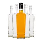 5 sztuk - butelka WALKER 700 ml z zakrętkami na whisky koniak
