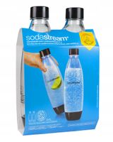 2 x Butelka SodaStream Fuse czarna do saturatora wody gazowanej Terra bez B