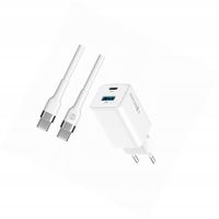 Szybka ładowarka GaN 45W 2 wejścia USB i USB-C z kablem do Xiaomi POCO M5