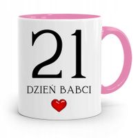 Kubek Różowy Dla Babci Dzień Babci Z Nadrukiem Ze Zdjęciem