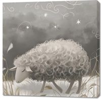 Obraz 100x100cm Bujna Owca