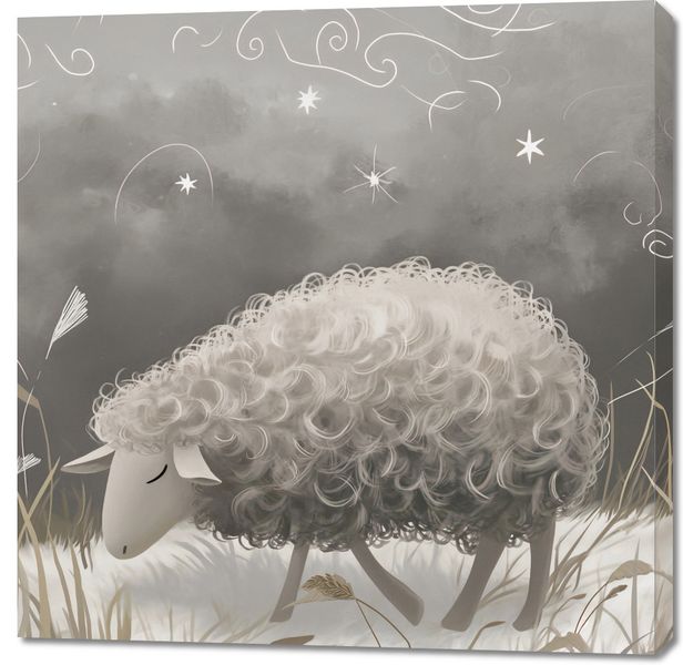 Obraz 100x100cm Bujna Owca zdjęcie 1