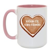Duży Biało-Różowy 450 ml