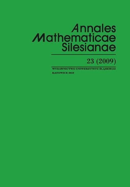 (pdf) Annales Mathematicae Silesianae. T. 23 (2009) zdjęcie 1