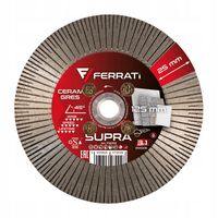 2X Tarcza diamentowa tnąca i szlifująca 125mm M14F SUPRA FERRATi do gresu