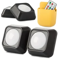 Lampka bezprzewodowa lampa nocna RGB LED z pilotem 2 sztuki