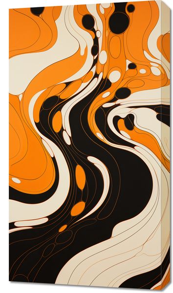 Obraz 50x90cm Tańczący Atrament zdjęcie 1