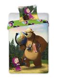 Pościel 160x200 Masza i Niedźwiedź Masha and the Bear Bajeczki Maszy