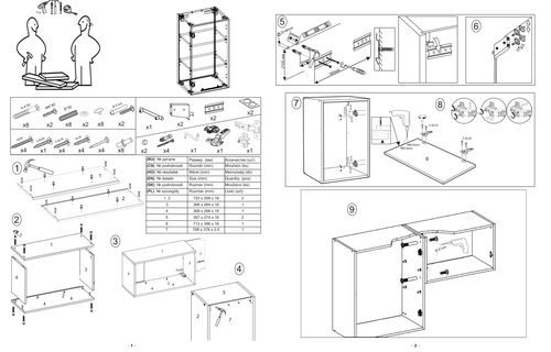 BELLA G-40/72 SZAFKA GÓRNA FRONT: ANTRACYT na Arena.pl