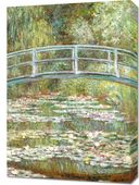 Obraz 50x70cm Bridge over a Pond of Water Lilies, Monet Vintage