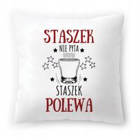 Poduszka Dla Staszka Na Urodziny Ze Zdjęciem Na Prezent Biała 40X40 Cm