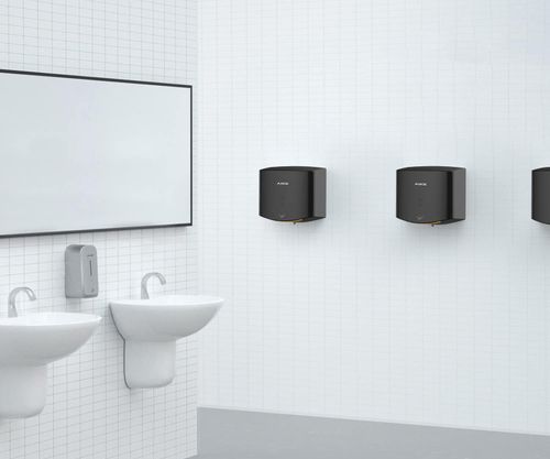 Suszarka do rąk AIKE Air Wiper, 220 V, 1400 W, czarna, Używany na Arena.pl