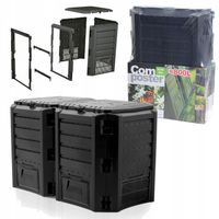 Kompostownik 2 - komorowy Prosperplast 800 l czarny