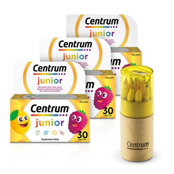 Multiwitamina Centrum Junior dla Dzieci minerały witaminy 30 tab +GRATIS zdjęcie 2