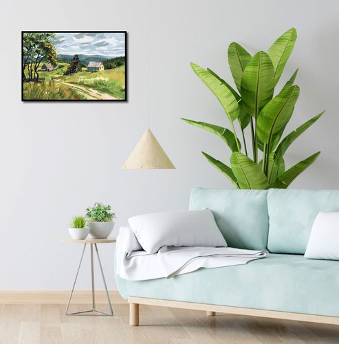 Plakat 60x40cm Bujna Wieś na Arena.pl