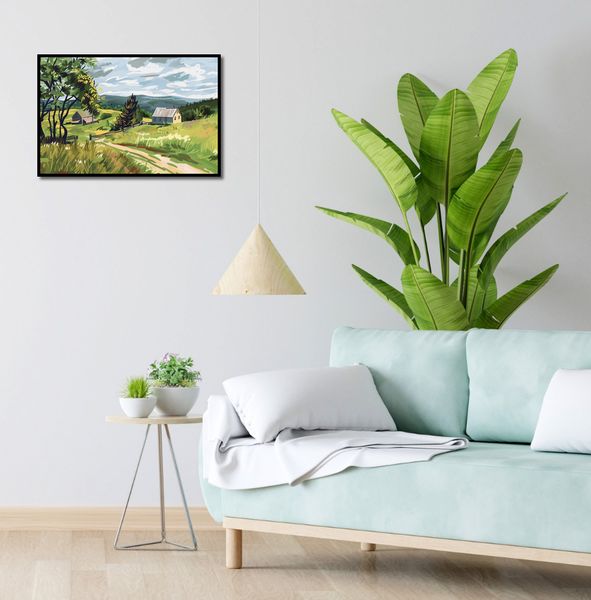 Plakat 60x40cm Bujna Wieś zdjęcie 4