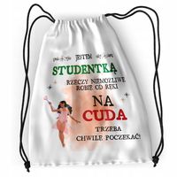 Plecak Dla Studentki Sportowy Szkolny Worek Torba Z Nadrukiem Ze Zdjęciem
