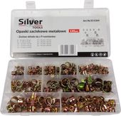 Zestaw opasek zaciskowych obejmy cybanty metalowe 135 szt. SilverTools