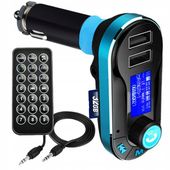 TRANSMITER SAMOCHODOWY FM USB Bluetooth SD AUX