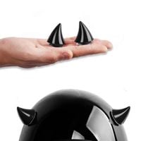 Rogi do kasku kolorowe 2szt czarny