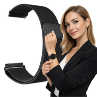 Pasek do Motorola Moto Watch 100 bransoleta opaska magnetyczna czarny 20mm