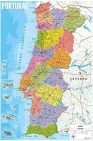 Mapa Portugalii - plakat 61x91,5 cm