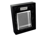 Srebrna Papierośnica z Pasami w Opakowaniu Prezentowym Gentelo