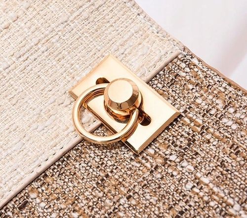 Torebka Damska na Ramię Brązowa Kremowa Jasna Elegancka Pojemna Wizytowa na Arena.pl