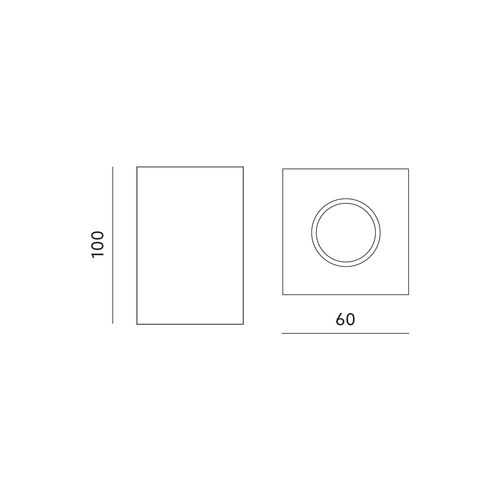 oprawa do nabudowania mango square biała kobi na Arena.pl