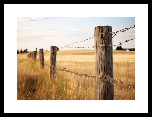 Plakat 29,7x21cm Płot na Polu na Arena.pl