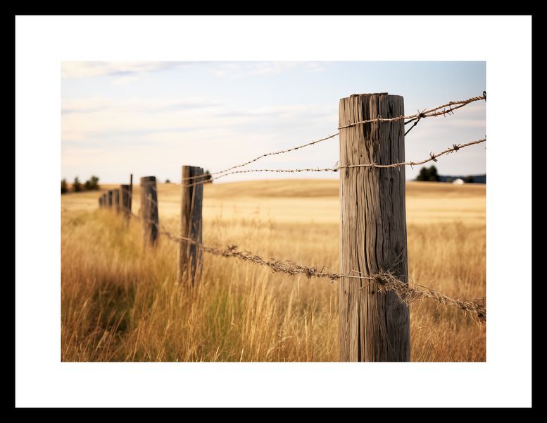 Plakat 29,7x21cm Płot na Polu zdjęcie 3