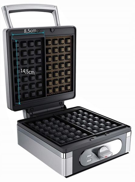 GOFROWNICA 1400W XXL 2 CHRUPIĄCE PUSZYSTE GOFRY XXL DUŻA SOLIDNIE WYKONANA zdjęcie 3