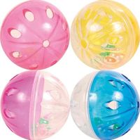 TRIXIE Piłka zabawka piłeczka dla kota z grzechotką piłki 4 szt.