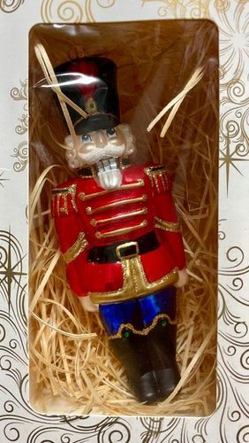 BOMBKA SZKLANA DZIADEK DO ORZECHÓW 16 cm na Arena.pl