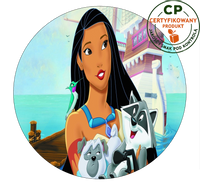 Opłatek na tort Pocahontas