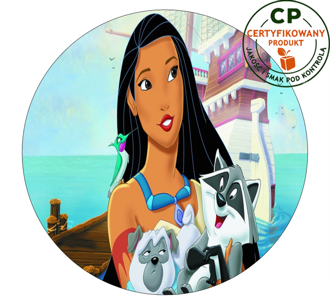 Opłatek na tort Pocahontas zdjęcie 1