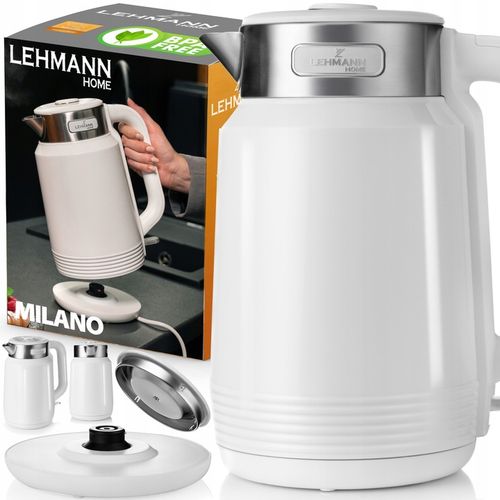 CZAJNIK ELEKTRYCZNY BEZPRZEWODOWY 2200W MOCNY BIAŁY STALOWY DUŻY 2,0L na Arena.pl