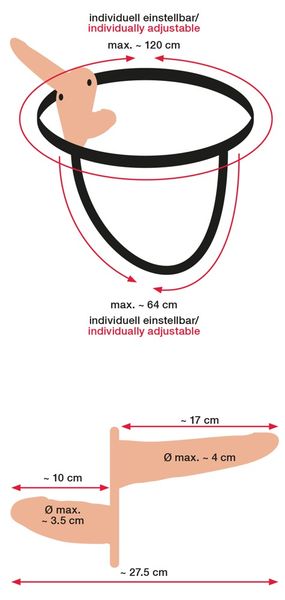 Dwustronny Strap-on Duo z wibracjami i pilotem zdjęcie 2