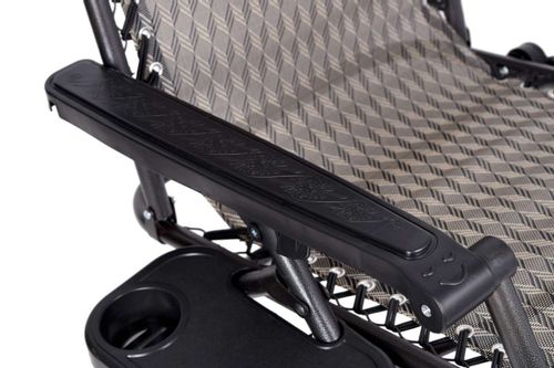 Leżak ogrodowy ORION Zero Gravity brąz jodełka na Arena.pl