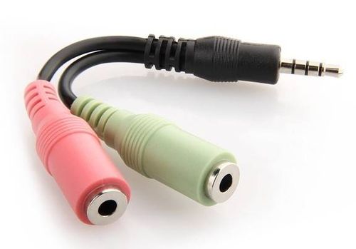 ADAPTER 2 x GNIAZDO MINI JACK 3,5 mm AUDIO 4 PIN na Arena.pl