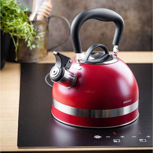 czajnik 1,8l z gwizdkiem kinghoff kh-1853 czerwony na Arena.pl